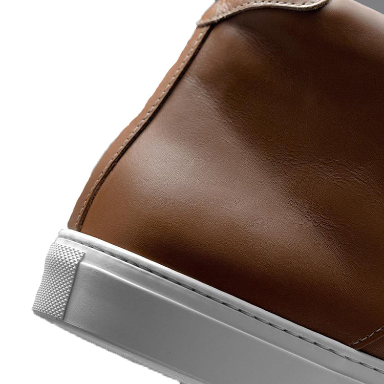 Height Increasing Tan Leather Coleman Sneaker Boots