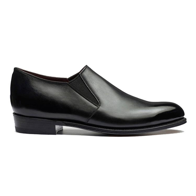 Height Increasing Black Leather Worthing Loafers