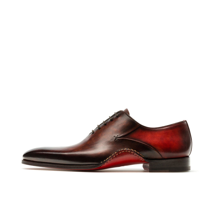 Red & Brown Leather Cobar Oxfords Shoes