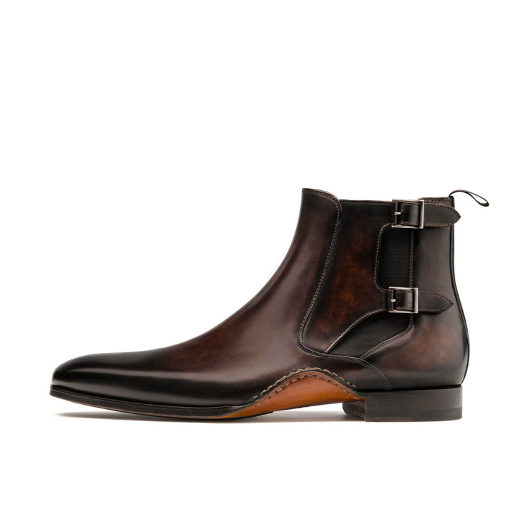 Brown Leather Forster Boots Shoes