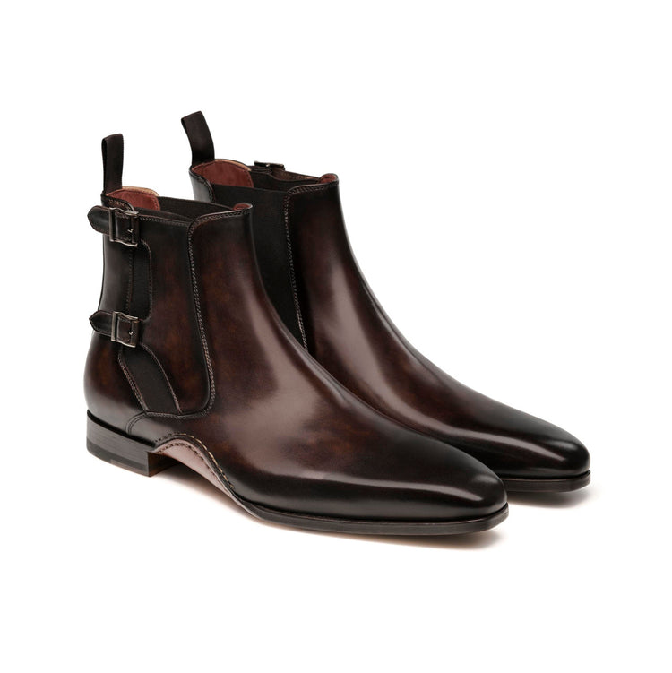 Brown Leather Forster Boots Shoes