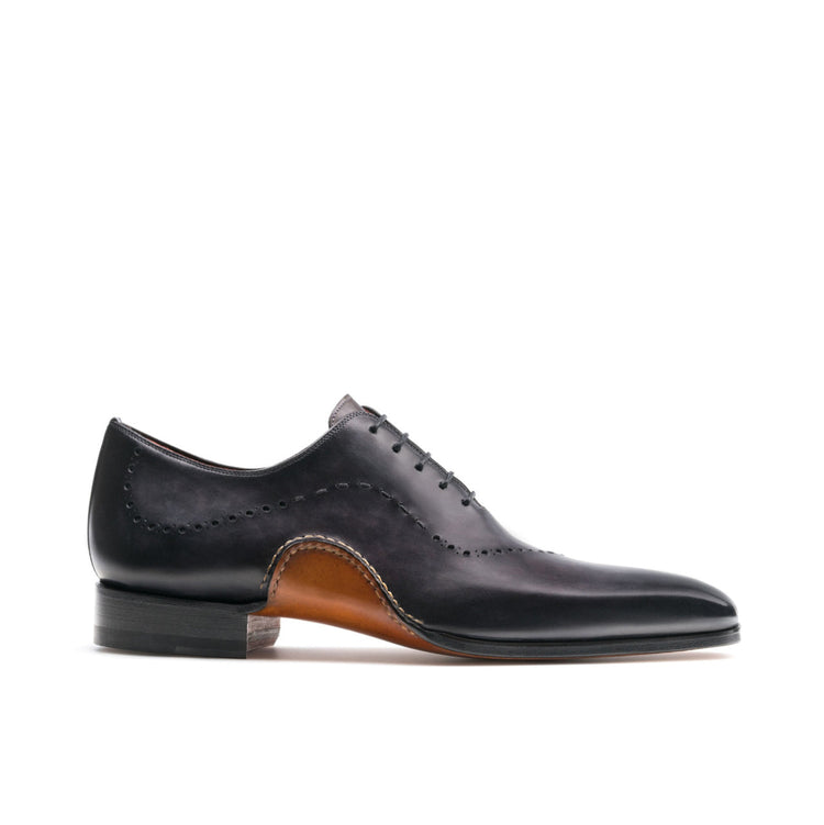 Height Increasing Black Leather Camden Oxfords Shoes