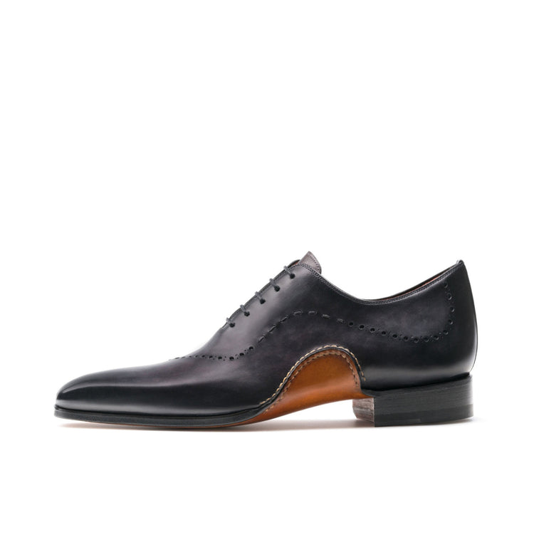 Height Increasing Black Leather Camden Oxfords Shoes