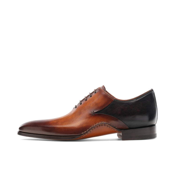 Height Increasing Black & Tan Leather Bowral Oxfords Shoes