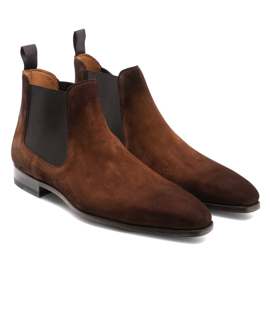 Height Increasing Tan Suede Toulouse Chelsea Boots