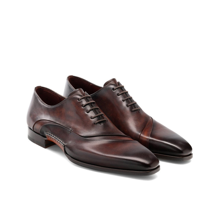 Flat Feet Shoes - Brown Leather Coonamble Oxfords Shoes with Arch Support