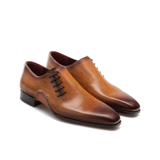 Brown Leather Balranald Oxfords Shoes