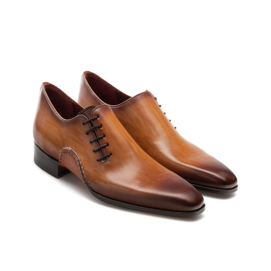 Height Increasing Black Leather Balranald Oxfords Shoes