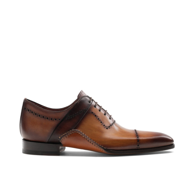 Height Increasing Tan Leather Canberra Oxfords Shoes