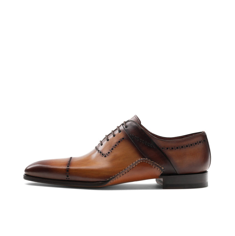 Tan Leather Canberra Oxfords Shoes