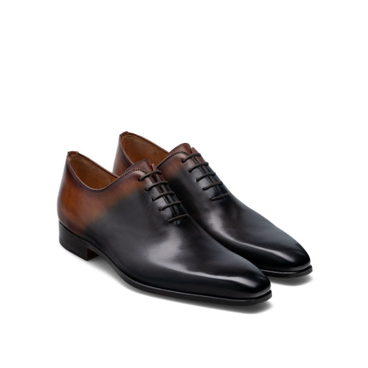 Height Increasing Black & Brown Leather Tasmania Oxfords