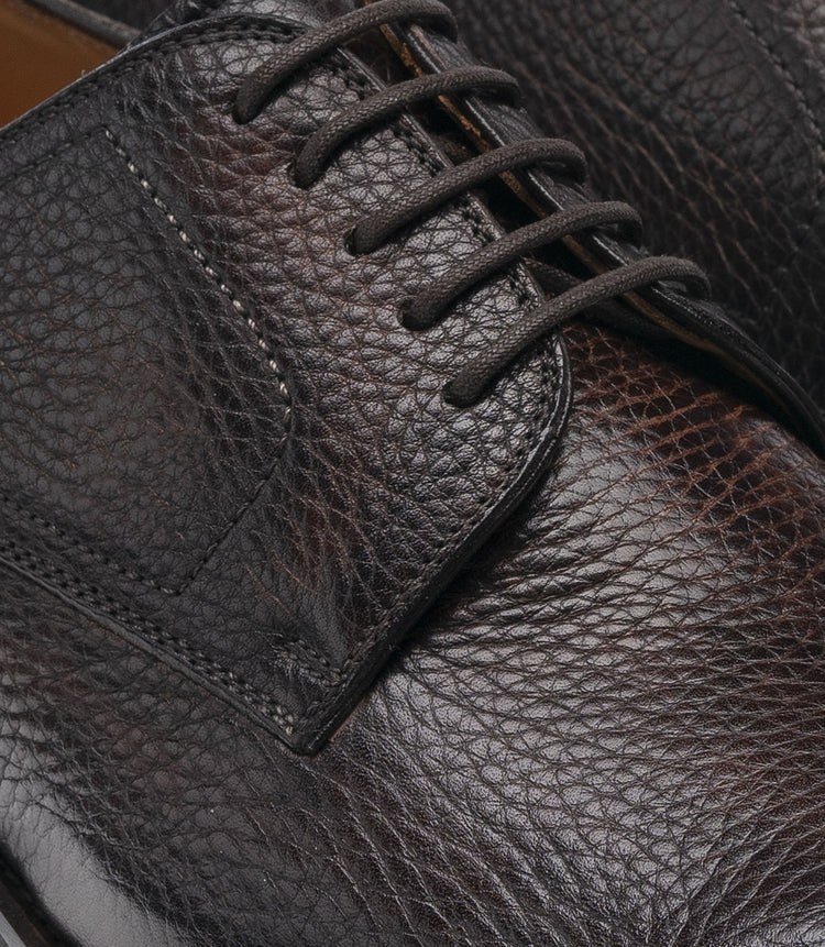 Brown Leather Baltimore Chunky Derby Shoes