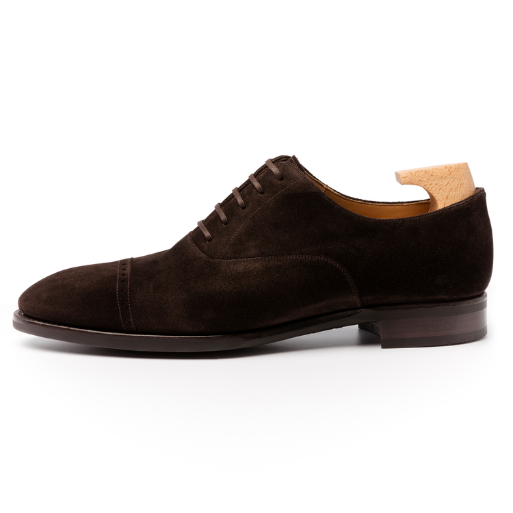 Brown Suede Eastney Toe Cap Oxfords