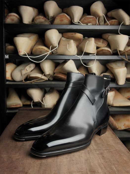 Black Leather Alvor Slip On Jodhpur Boots