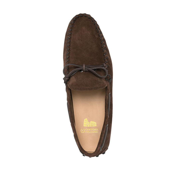 Brown Suede Alcalde Driving Loafers