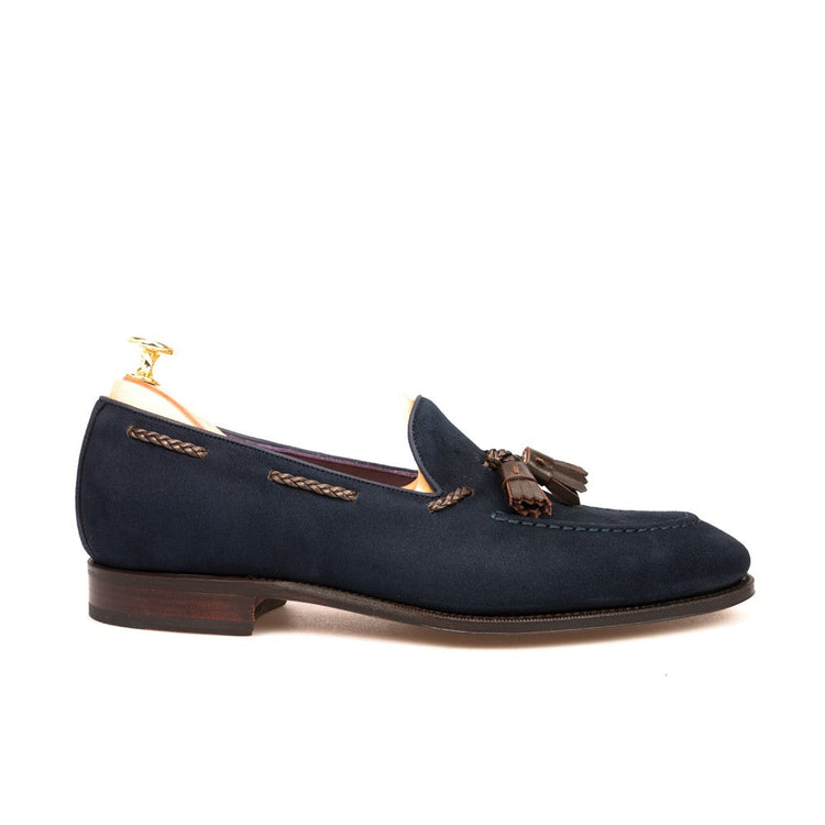 Blue Suede Warwick Loafers