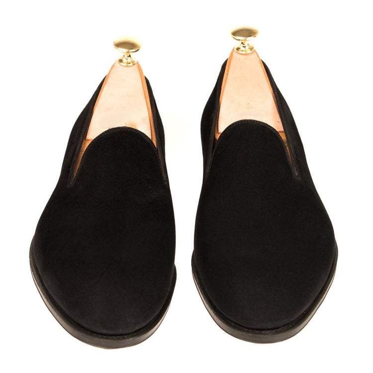 Black Suede Corbett Loafers