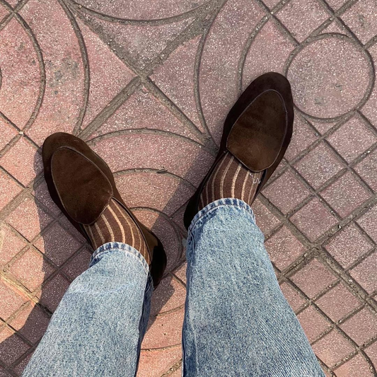 Brown Suede Albury Slip On Loafers