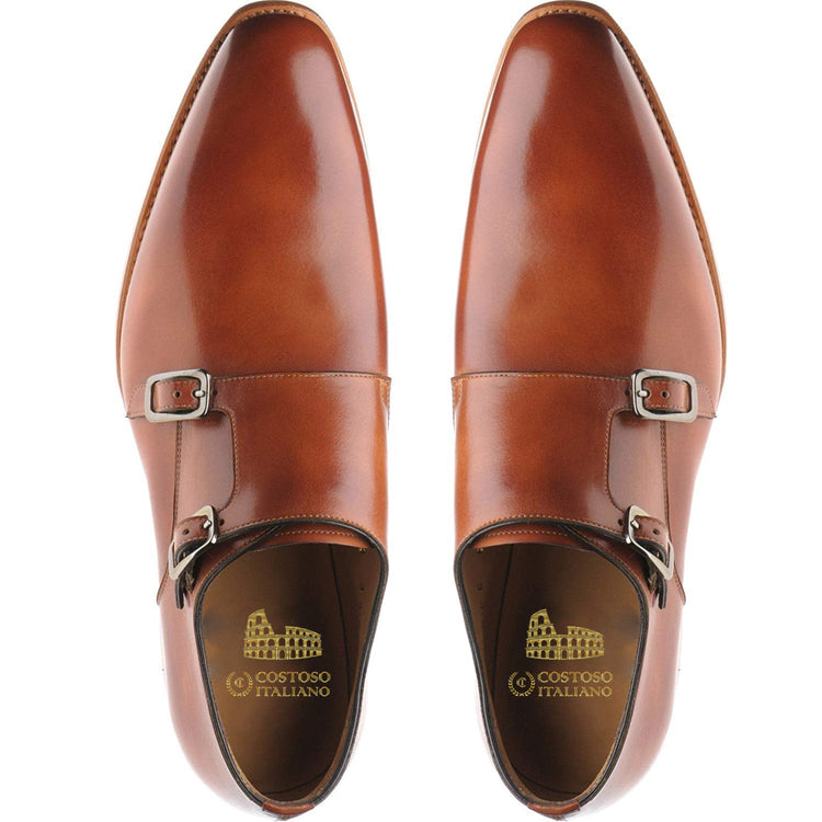 Tan Leather Sterte Monk Straps