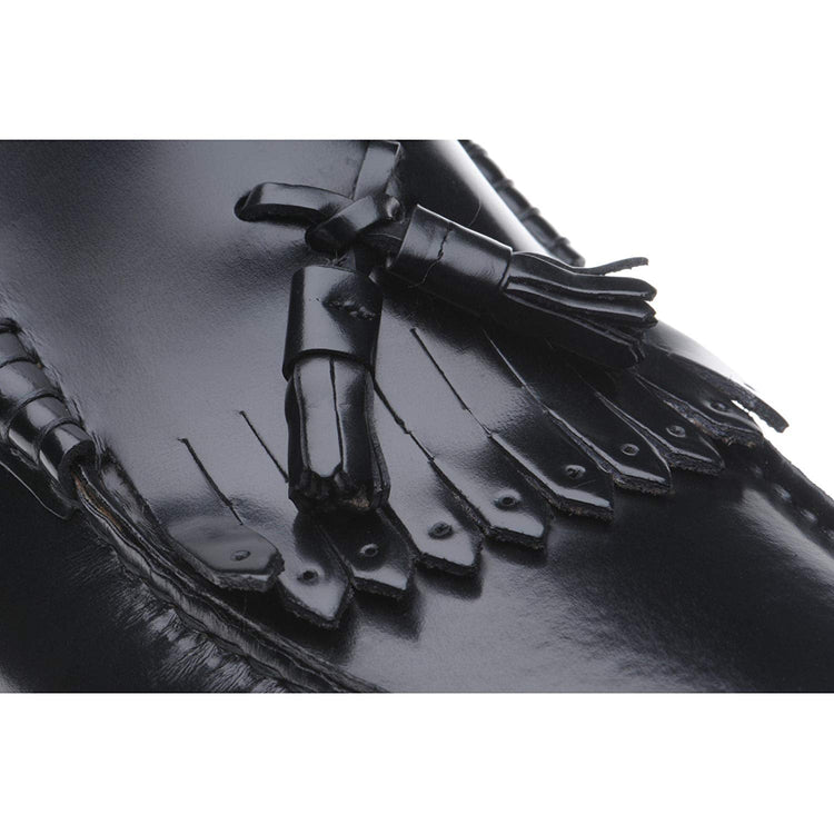 Black Leather Barbican Loafers