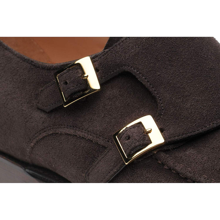 Brown Suede Widley Monk Straps