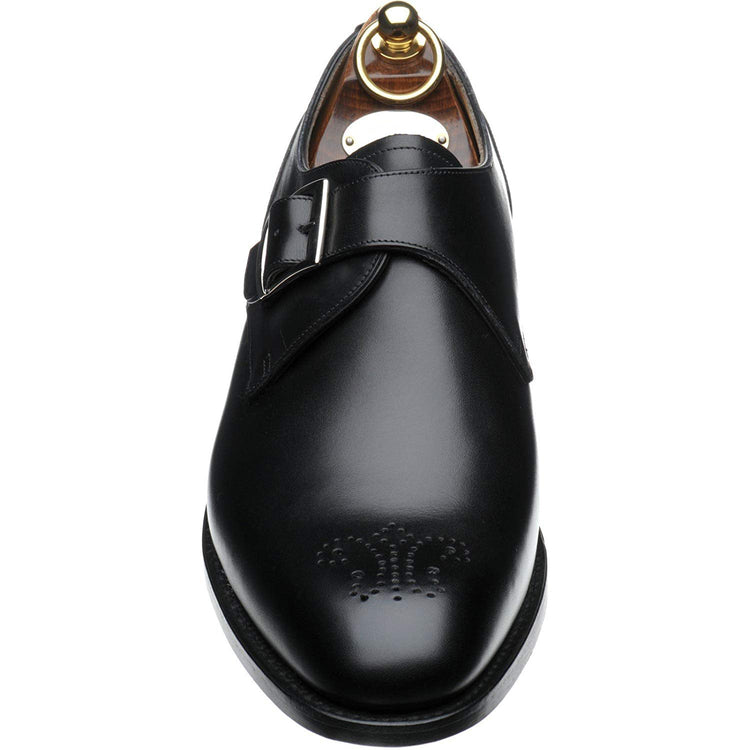 Black Leather Eastney Monk Straps