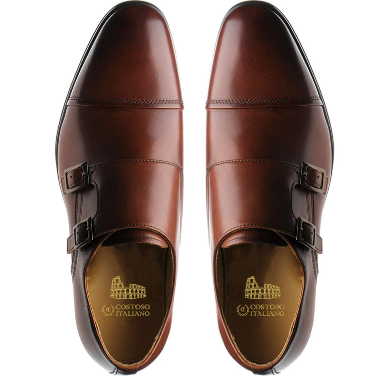 Brown Leather Newtown Monk Straps