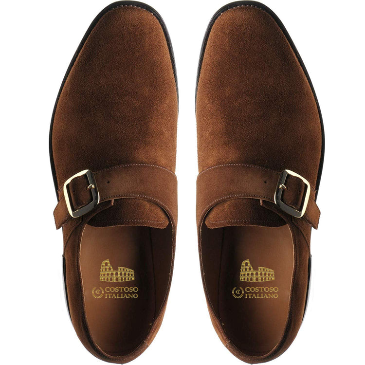 Brown Suede Oakley Monk Straps