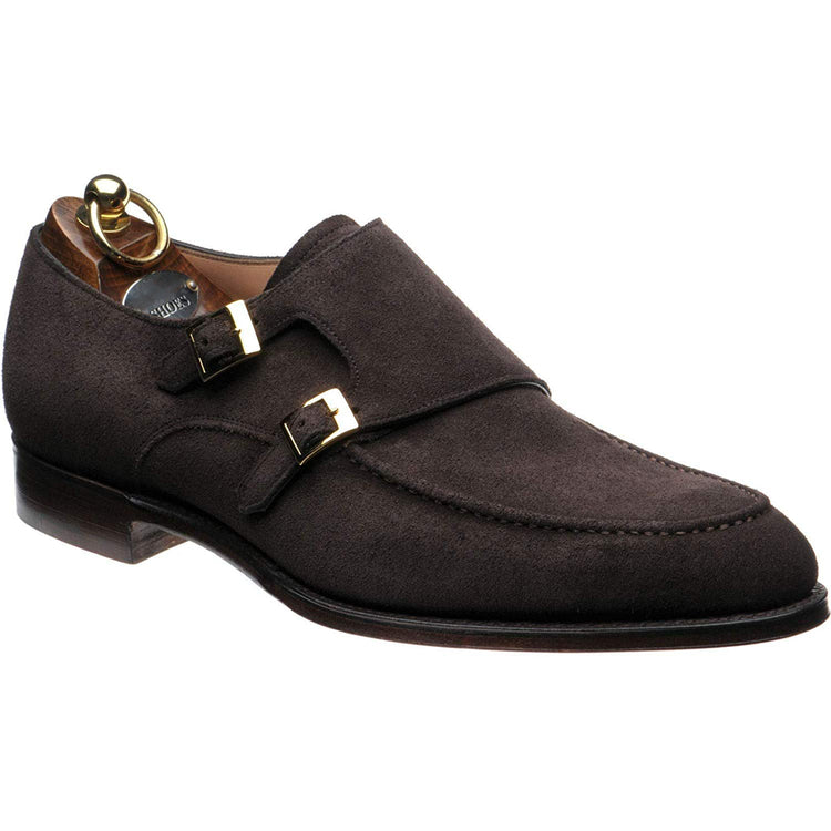 Brown Suede Widley Monk Straps