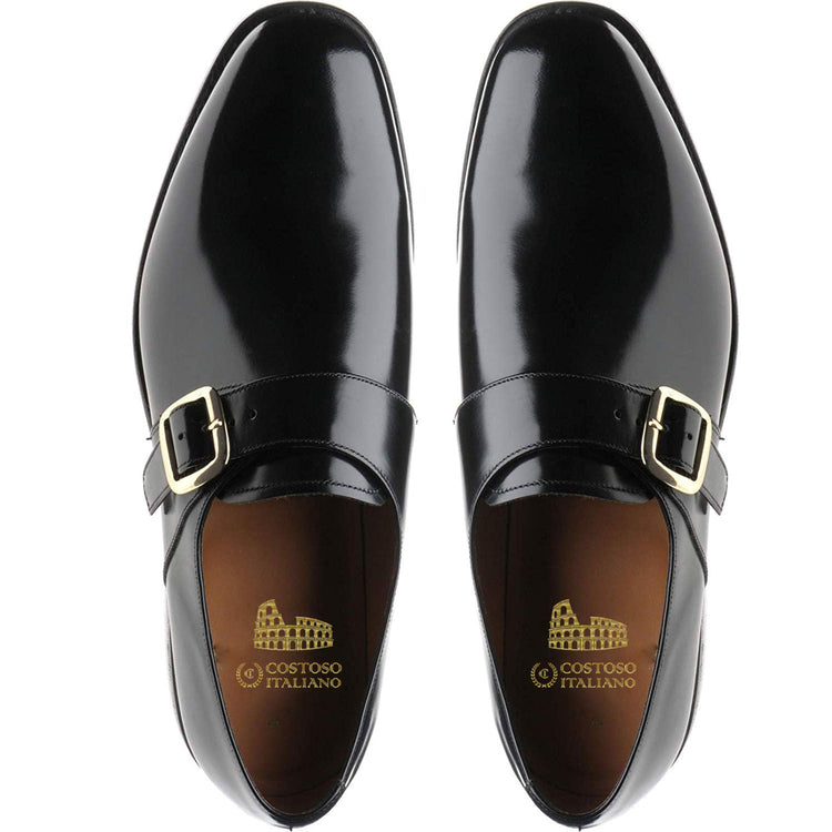 Black Leather Farlington Monk Straps