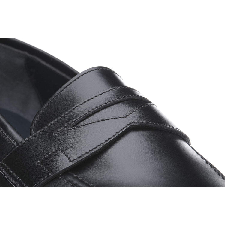 Black Leather Barbican Loafers