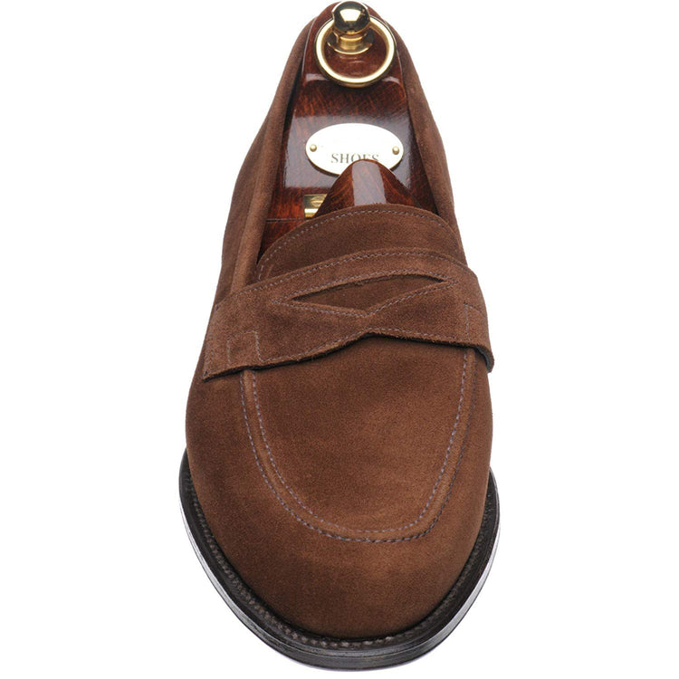 Brown Suede Leather Eltham Loafers