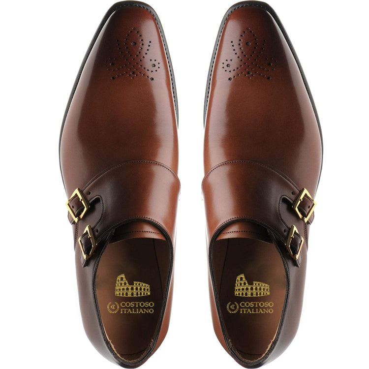 Brown Leather Southsea Monk Straps