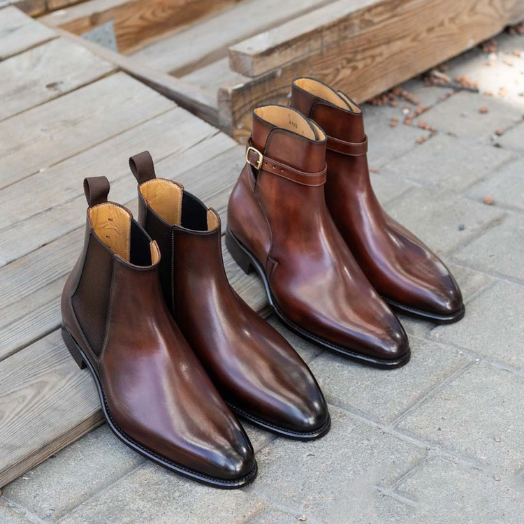 Brown Leather Lovech Jodhpur Boots