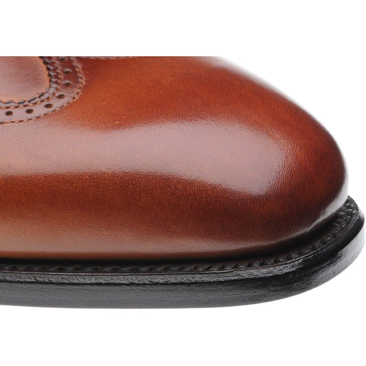 Tan Leather Sandbanks Brogue Monk Straps