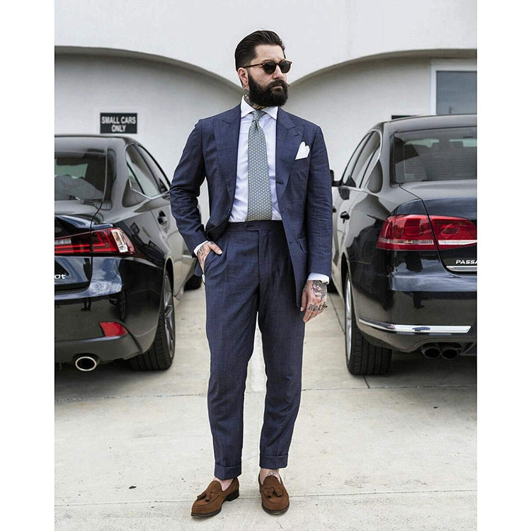 Brown Suede Leather Mitcham Loafers