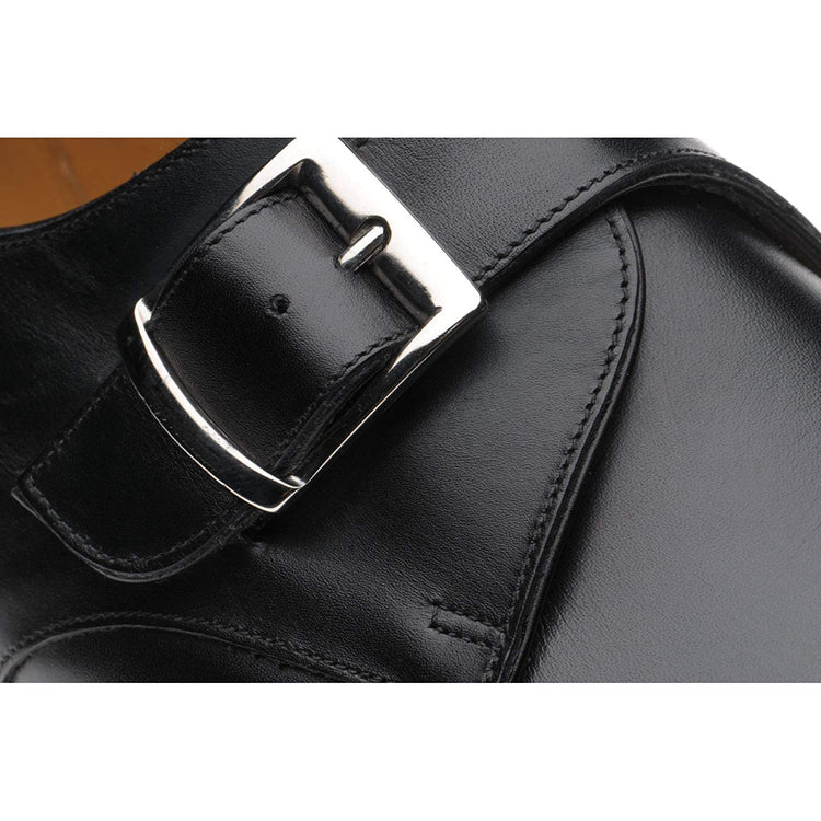 Black Leather Eastney Monk Straps