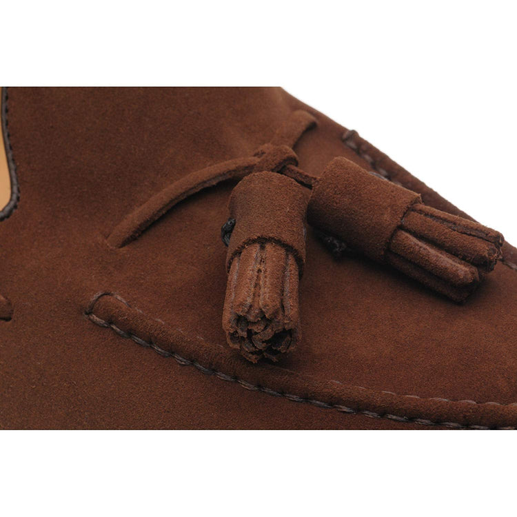 Brown Suede Leather Mitcham Loafers