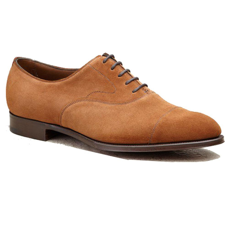 Flat Feet Shoes - Tan Suede Ruxley Oxfords with Arch Support