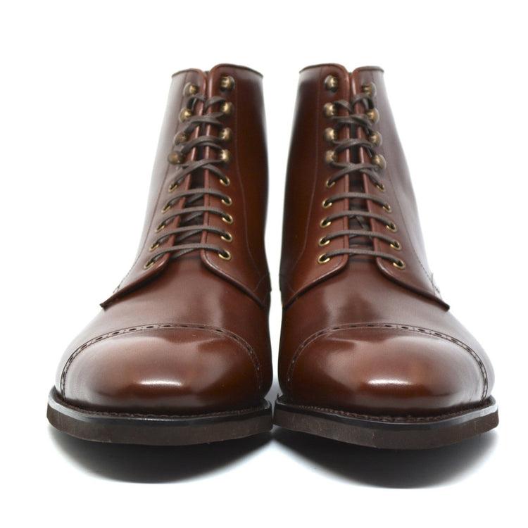 Brown Leather Caldecote Lace Up Boots