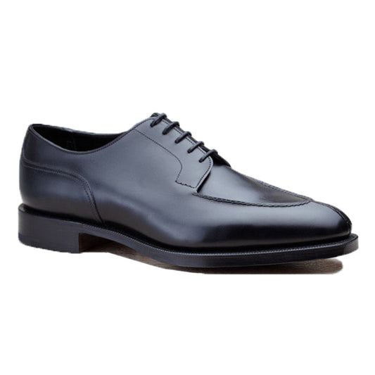 Black Leather Hamlet Derby Shoes
