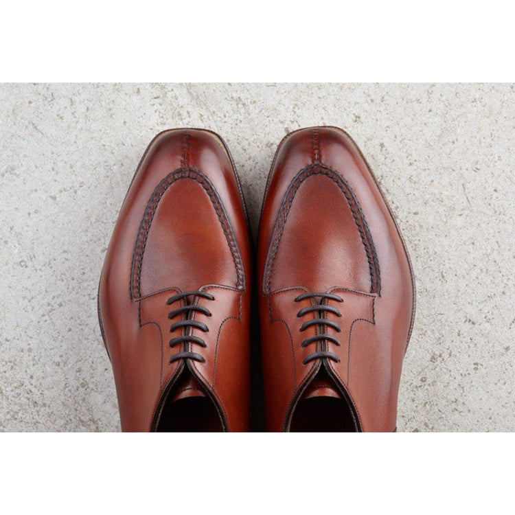 Height Increasing Fire Tan Leather Hamlet Derby Shoes
