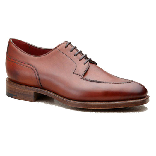 Height Increasing Fire Tan Leather Hamlet Derby Shoes