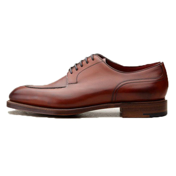 Flat Feet Shoes - Fire Tan Leather Hamlet Derby Shoes with Arch Support