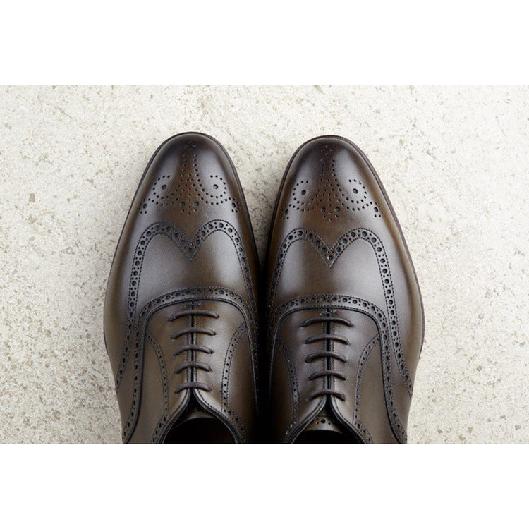 Olive Green Leather Wealden Oxfords