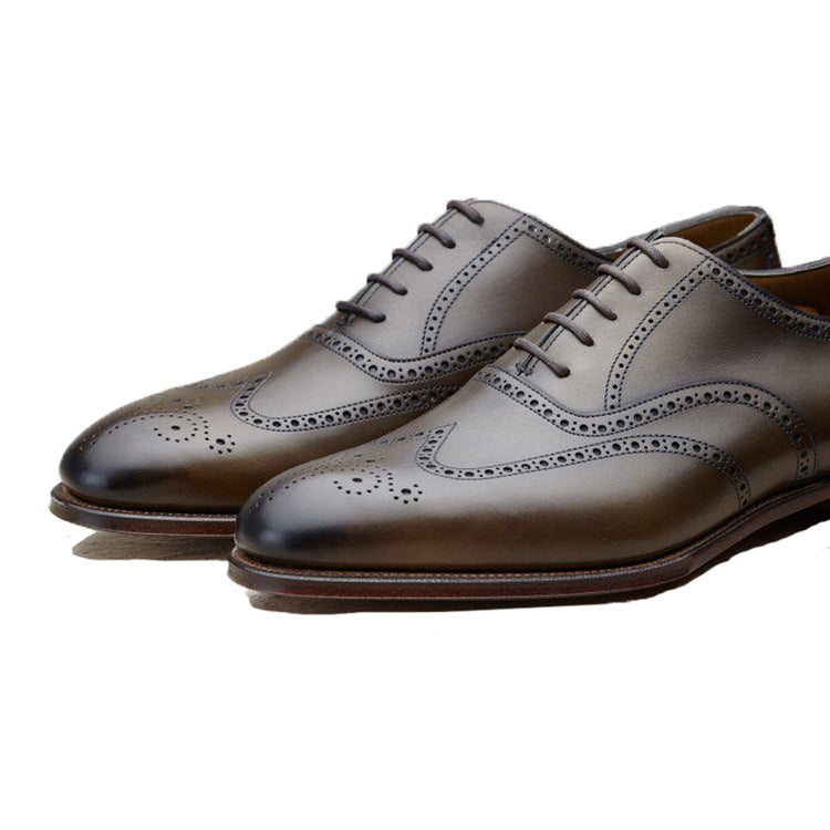 Olive Green Leather Wealden Oxfords