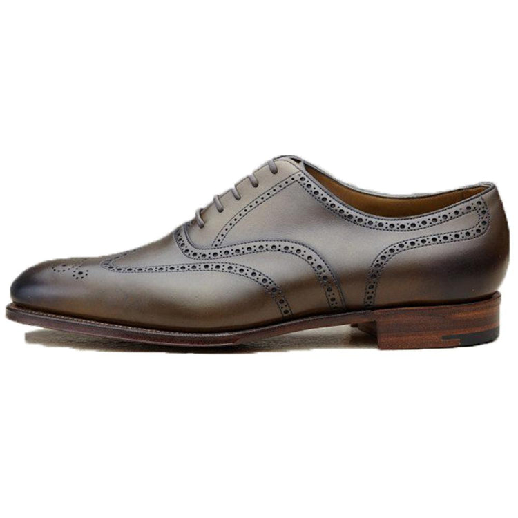 Flat Feet Shoes - Olive Green Leather Wealden Oxfords with Arch Support