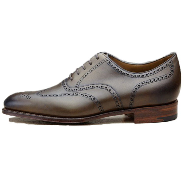 Height Increasing Olive Green Leather Wealden Oxfords