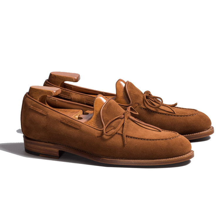 Flat Feet Shoes - Tan Suede Yukon Loafers with Arch Support