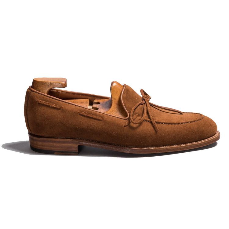 Flat Feet Shoes - Tan Suede Yukon Loafers with Arch Support